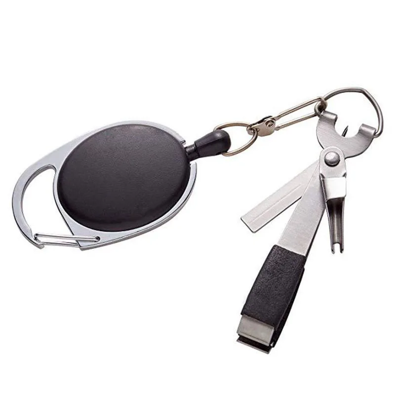 

Fly Fishing Nipper Hook Sharpener Retractor Underwater Saltwater Fish Knot tying Sea Clip Accessories D-ring easy attachment