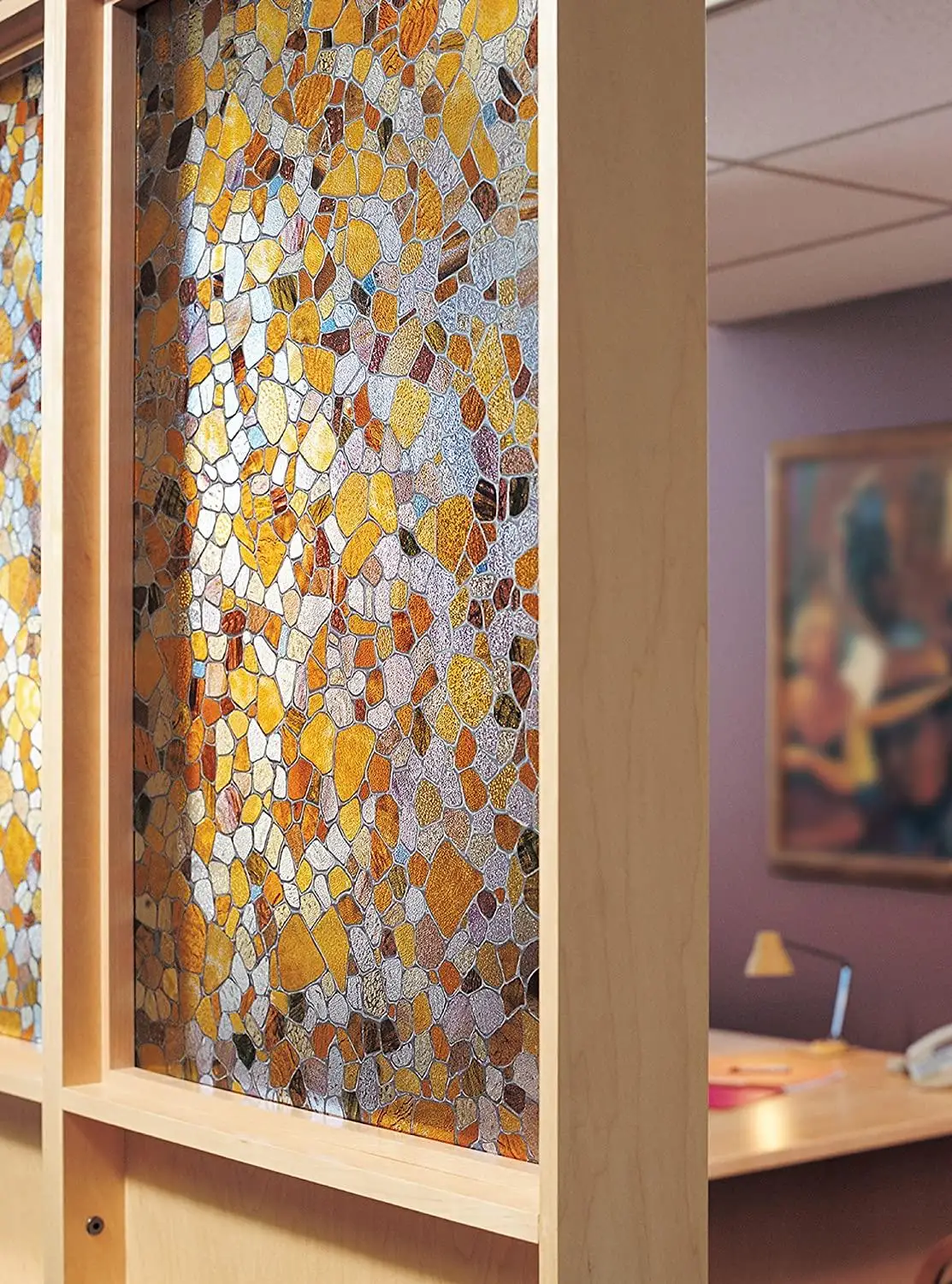 Decorative Window Film for Home Non Adhesive Frosted Privacy Sticker Self Static Cling Vinyl Glass Anti UV | Дом и сад