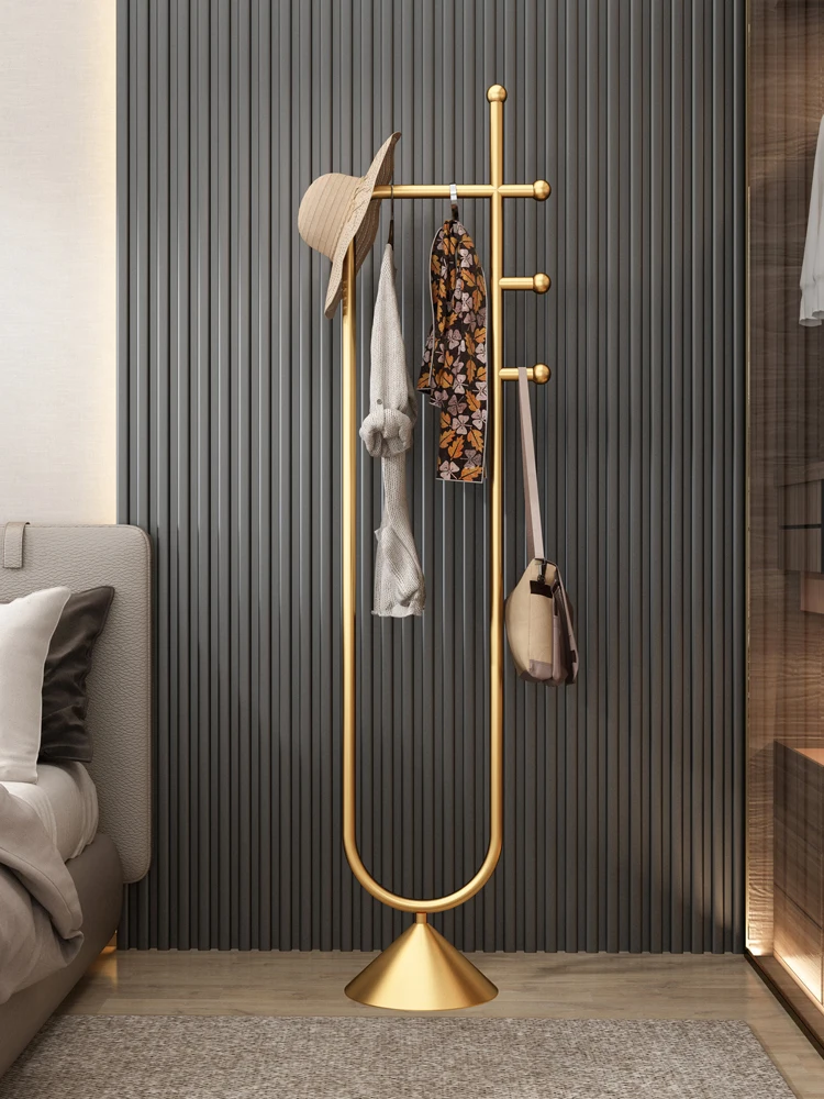 

TT Light Luxury Hanger Floor Bedroom Simple Home Clothes Rack Creative Nordic Ins Storage Vertical Coat Rack