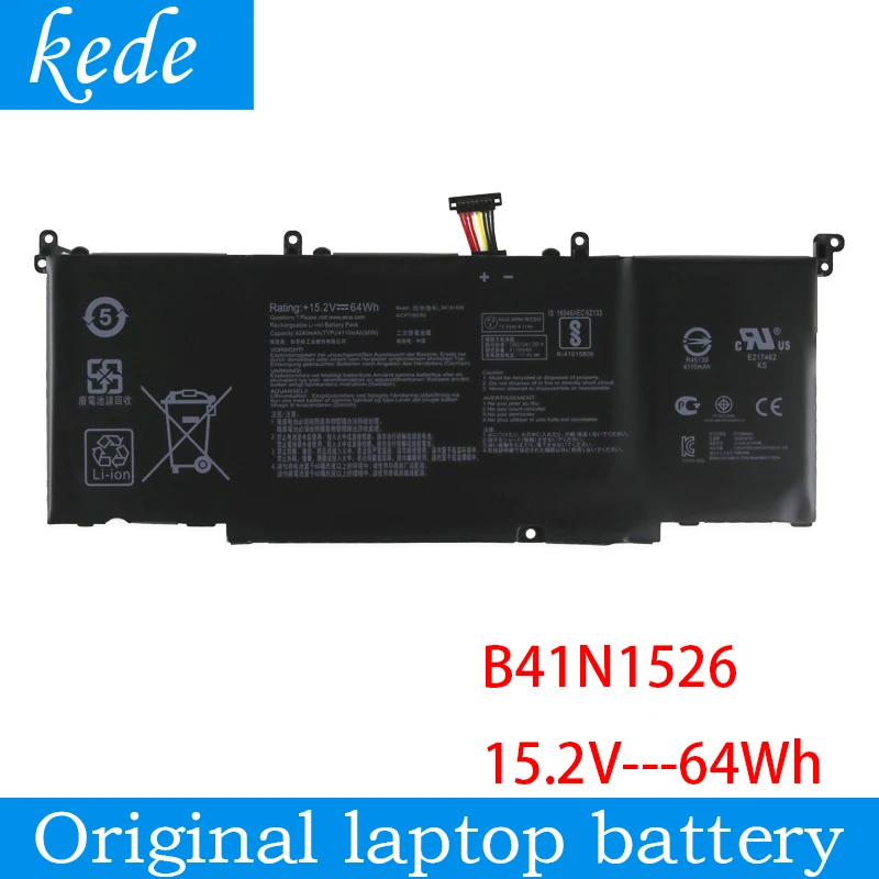 Kede Оригинальный аккумулятор для ноутбука B41N1526 Asus ROG Strix S5VS FX502VM GL502VT GL502VM S5VM 15 2 V 64Wh |