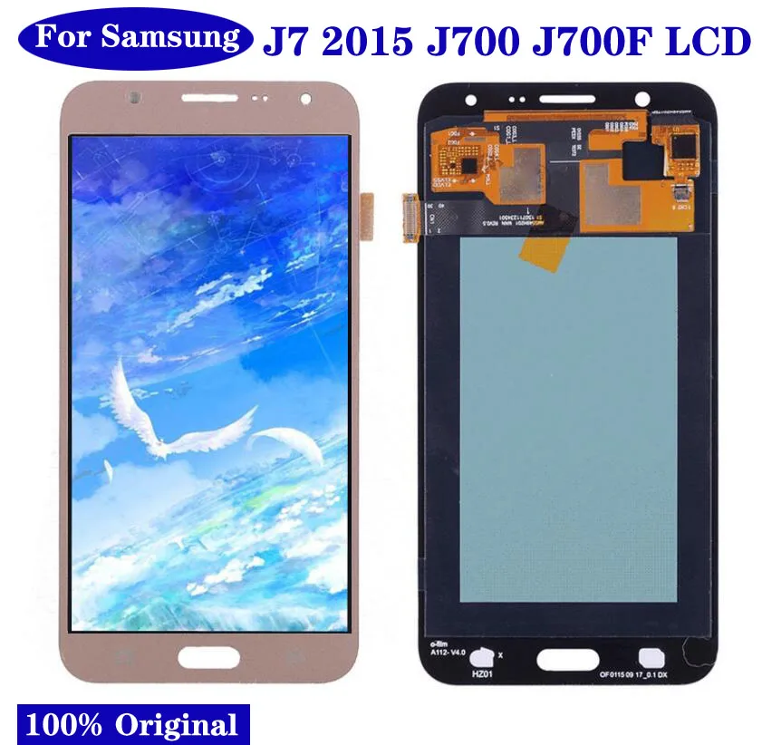 ЖК-дисплей Super AMOLED 5 для SAMSUNG Galaxy J7 2015 J700 с сенсорным экраном и дигитайзером в сборе