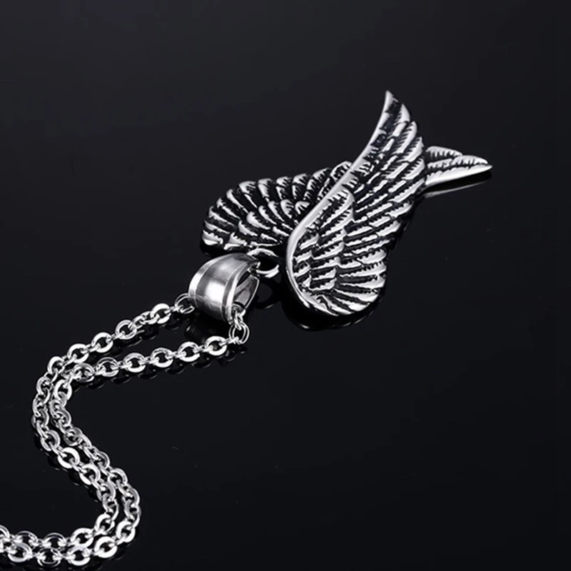 Мужское ожерелье из нержавеющей стали готическое Винтажное колье с двойными