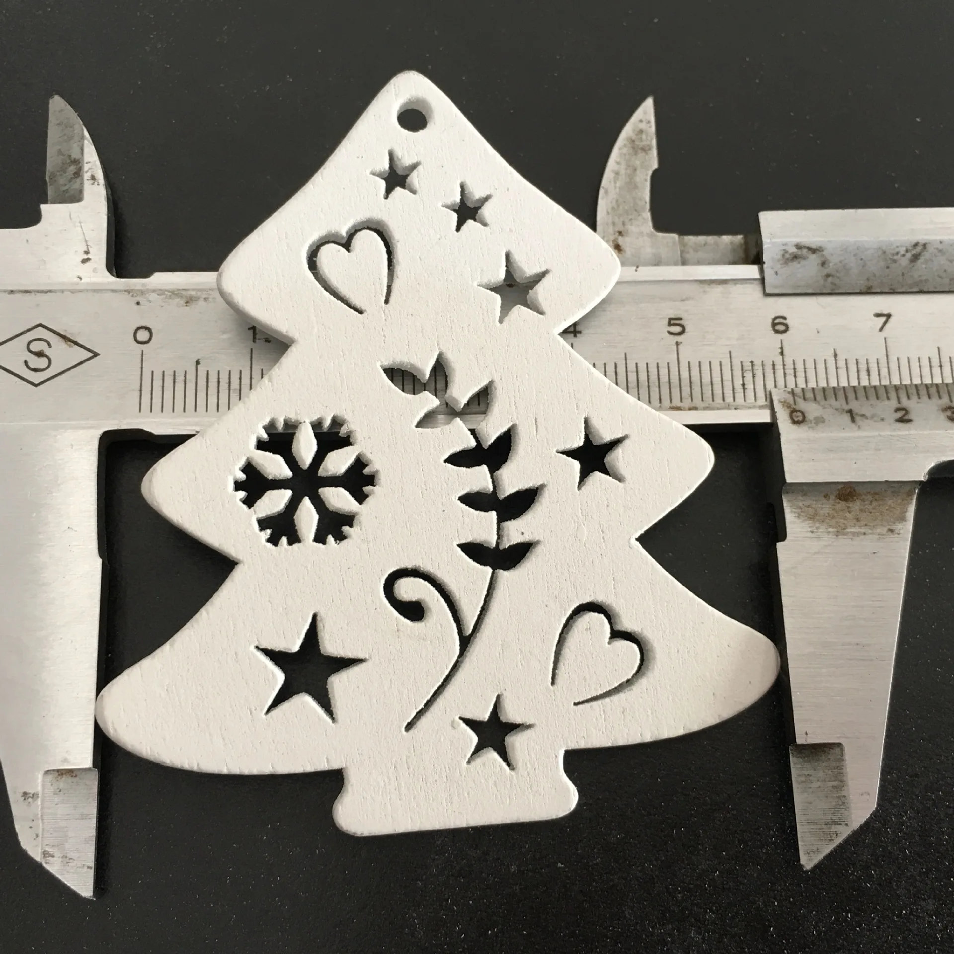 10pcs-7-white-tree1 10 шт. Рождественская елка деревянные украшения Рождественские украшения для дома Navidad деревянные подвесные Подвески Noel Декор год подарки - Цвет: 10pcs-7-white-tree1