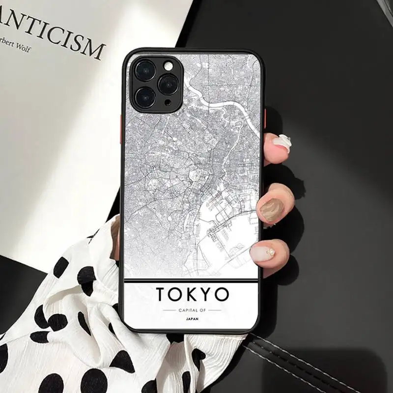 

London Country Sketch City Map luxury Phone Cases shellmatte transparent For iphone 7 8 11 12 plus mini x xs xr pro max cover