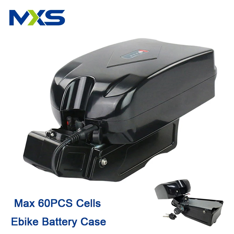 

36v 48v electric bicycle battery case frog ebike battery pack case 60pcs 18650 cell seat Post down tube empty battery box