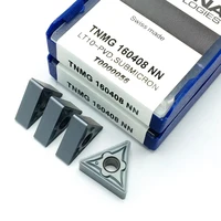 high quality tnmg160408 nn lt10 cnc lathe tool carbide inserts tnmg lathe parts stainless steel turning tool
