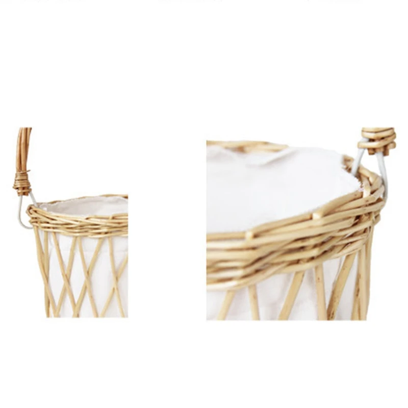 

Hand-Held Flower Baskets, Sturdy Grass, Hand-Woven Half Moon Flower Baskets, Wicker Baskets, Home Decorations
