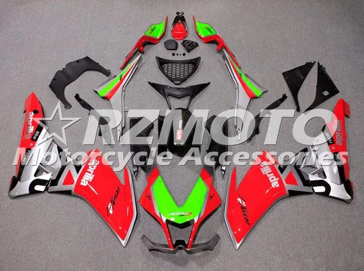 

Инъекций Новый ABS Обтекатели комплект подходит для Aprilia RSV4 1000 2009 2010 2011 2012 2013 2014 09, 10, 11, 12, 13, 14, красного и серебристого цвета