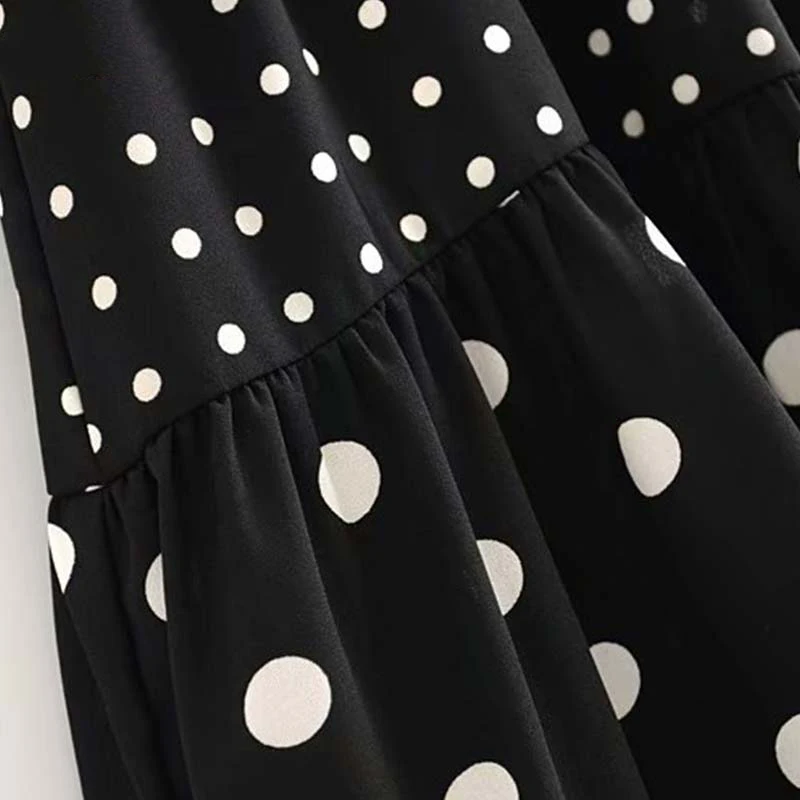 Летнее платье 2019 сексуальное богемное платья в белый горошек для девочек принт