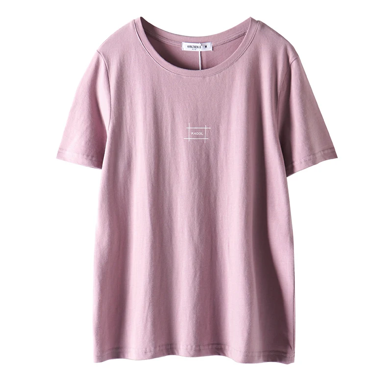 

Real Shot 2021 Summer New Loose Thin Super Fire Letter Printed Short Sleeve T-Shirt