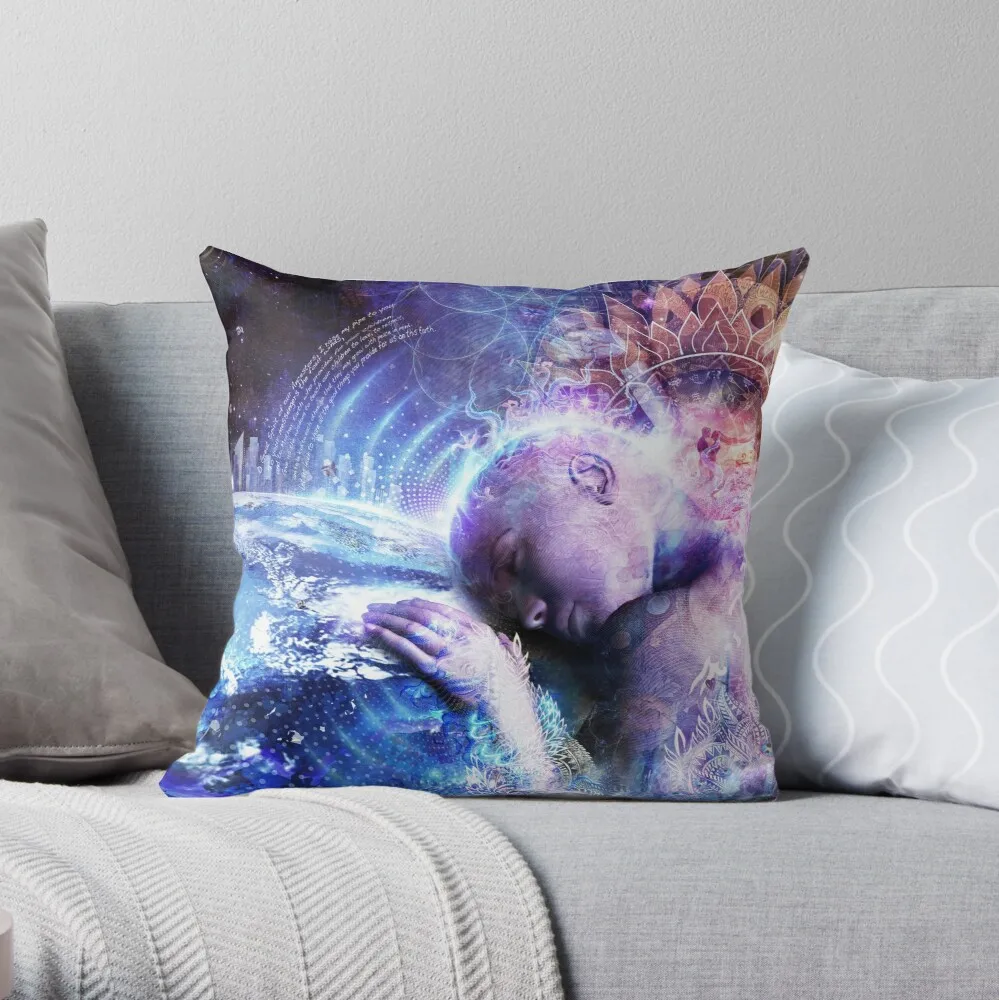 

A Prayer For The Earth Throw Pillow Pillow Case Polyester Home Decora Pillowcases kussensloop almohada poszewka