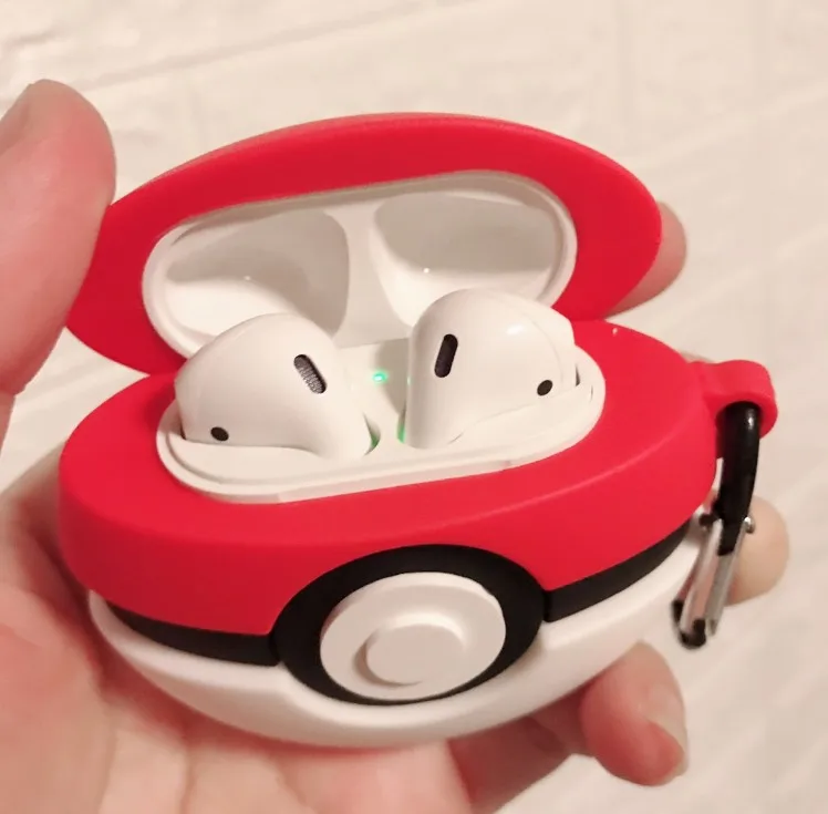 Airpods1/2 Щит сумка для наушников гелевый Чехол японский мультфильм Snorlax Покемон go Покемон, монстр покебол Пикачу