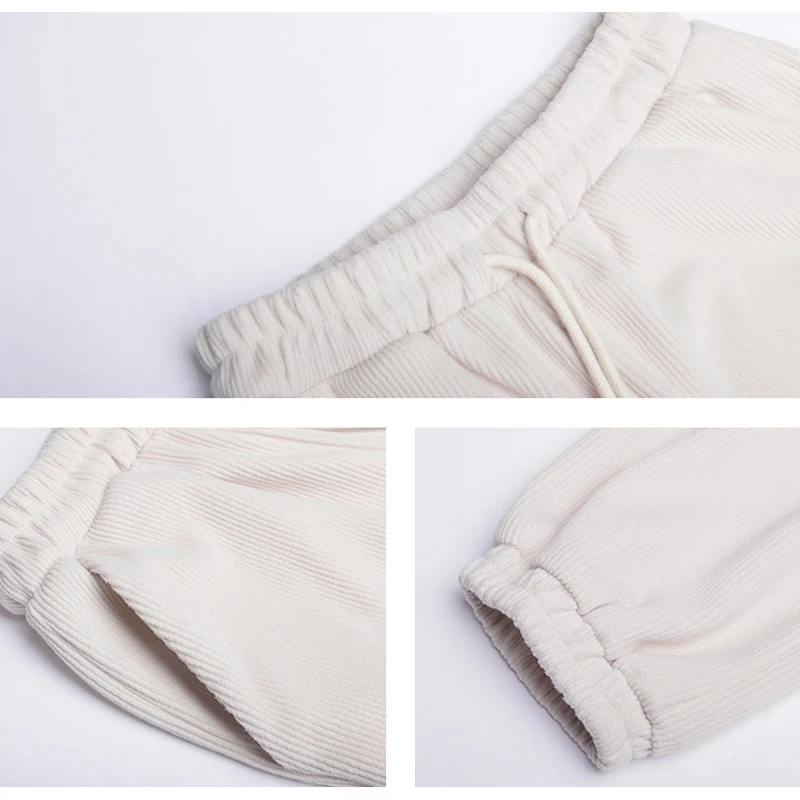

GOPLUS Harajuku Pants Woman Winter Corduroy Harem Pants Women Clothing Black Sweatpants Femme Pantalon Broeken Dames C10867