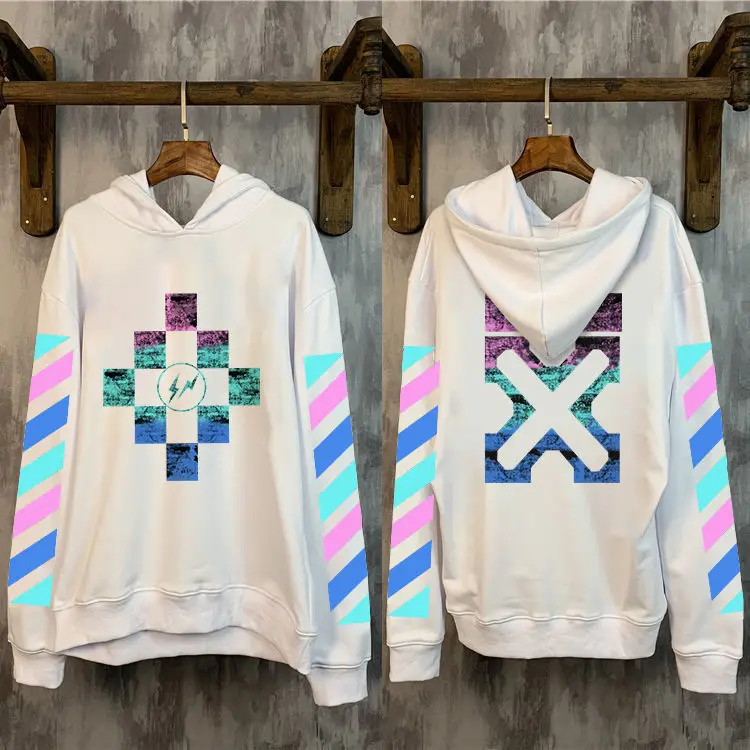 

Spring and autumn Monet fireworks loose men's and women's Hoodie