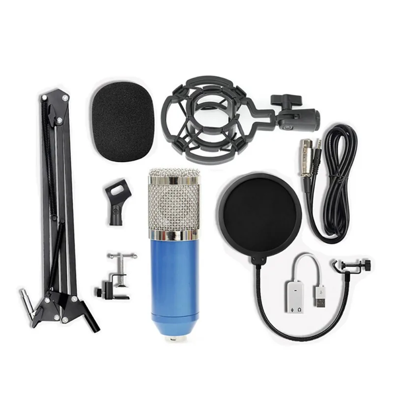 Конденсаторный аудио 3 5 мм проводной Студийный микрофон вокальный записывающее