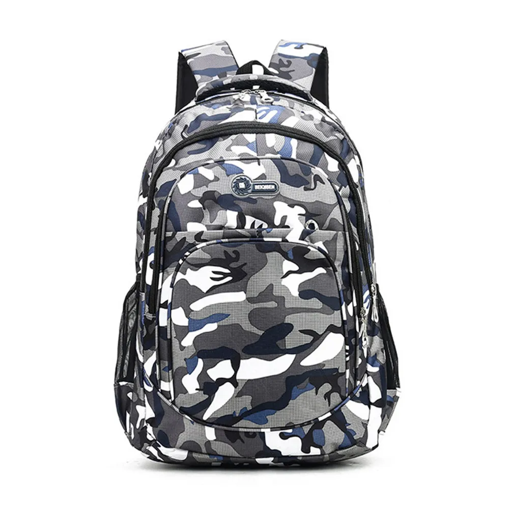 2 Размеры камуфляж Водонепроницаемый школьные сумки для мальчиков и девочек