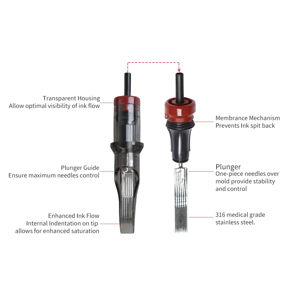 Одноразовые Стерильные изогнутые иглы для картриджей татуировок|Иглы тату| |