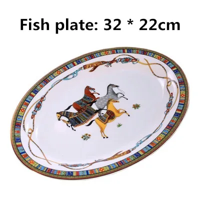 

Круглые керамические тарелки HULUBO 8/10 дюймов