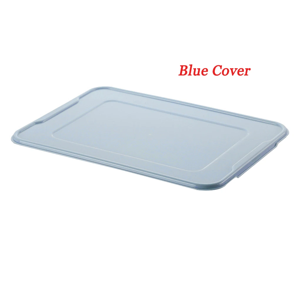 blue cover Feiqiong Кухонный Контейнер для пищевых продуктов пластиковая для вареников коробка для хранения прозрачный холодильник Контейнер Горячая Еда Коробка инструмент - Цвет: blue cover