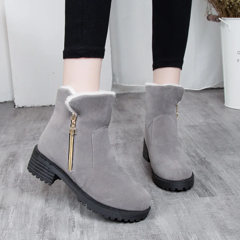 Женские ботинки зимняя обувь женские теплые на платформе botas mujer коллекция 2019