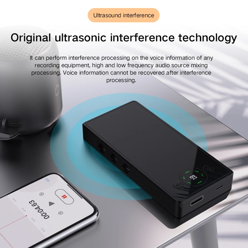 anti recording jammer handheld portable anti mobile phone recording pen shield office meeting anti eavesdropping conversation free global shipping