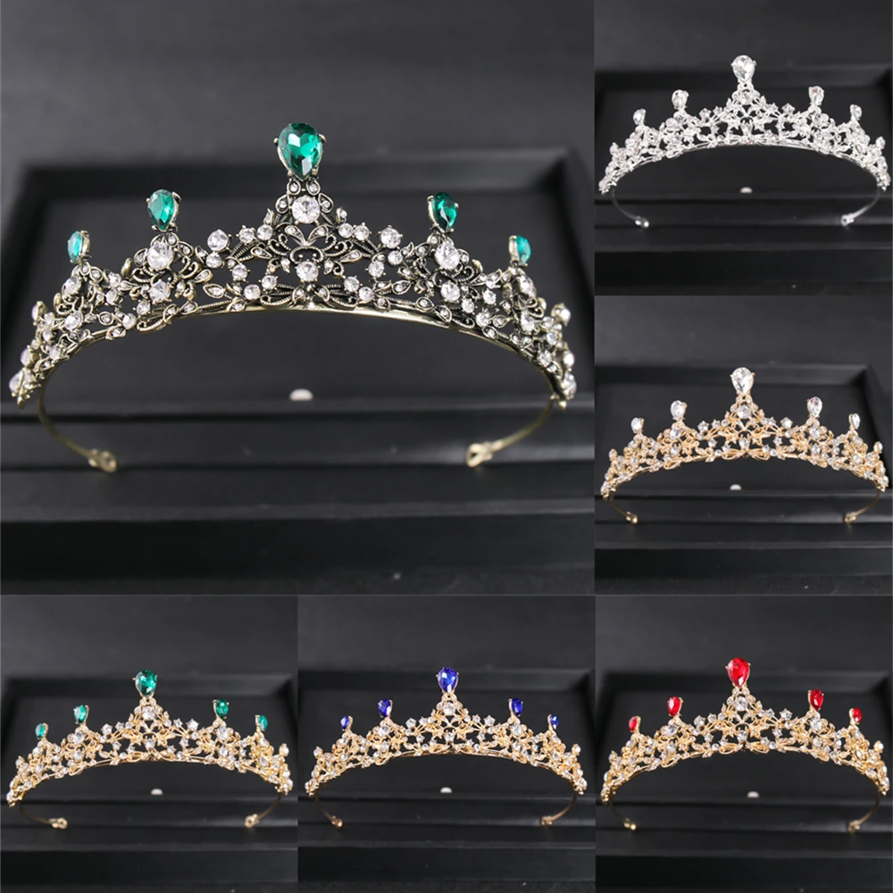 Тиары и короны в барочном стиле хрусталя для невесты роскошные диадемы из