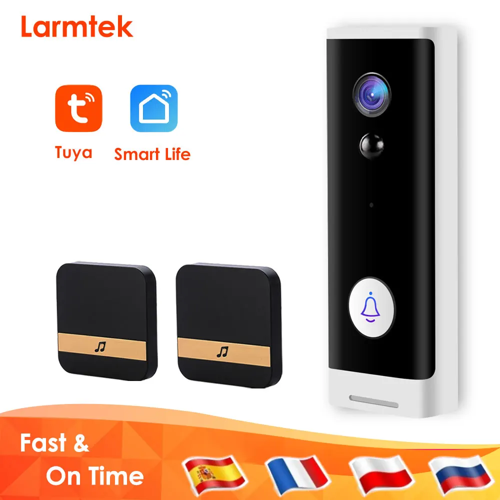1080P HD Tuya Smartlife с Wi Fi видео дверной звонок Камера умный дом безопасности