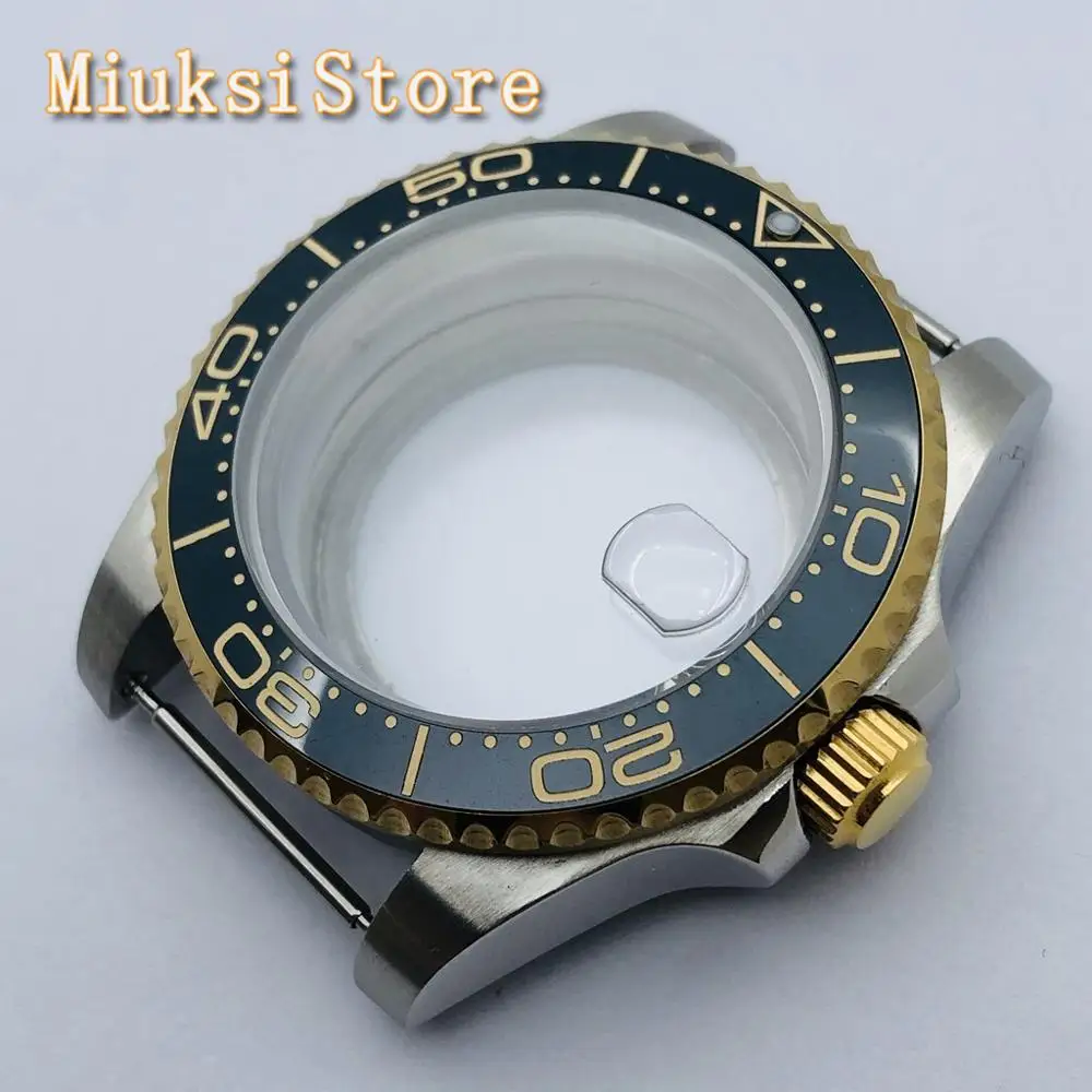 Стерильный корпус 40 мм прозрачное стекло задняя крышка керамический безель