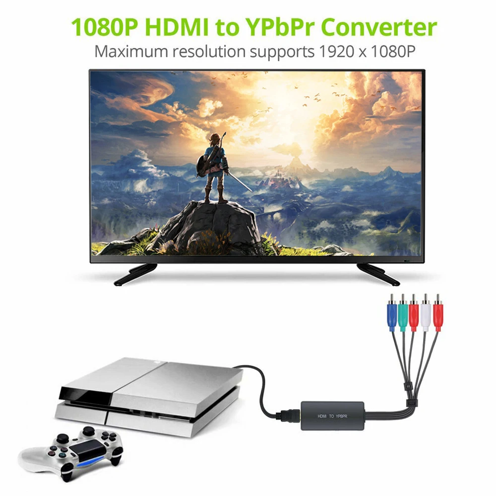 Переходник HDMI/YPbPr + R/L 1080P для ноутбука PS3 PS4 DVD Xbox 360 | Электроника