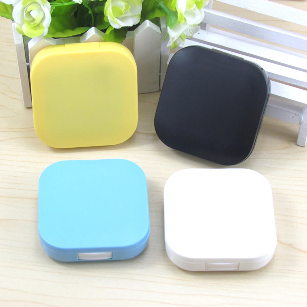 Футляр для контактных линз Комплект контейнеров держатель хранения зеркальный