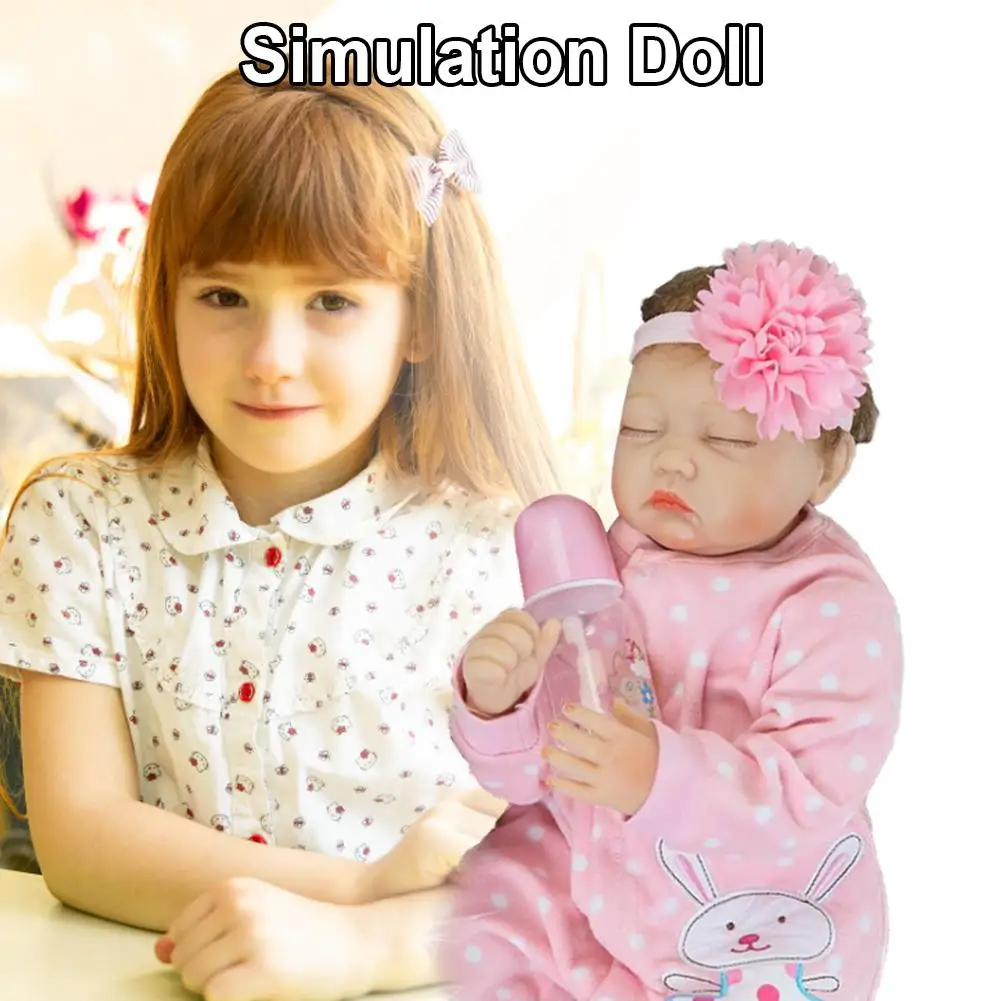 

50cm Reborn Baby Dolls Cute Soft Handmade Realistic Newborn Silicone Vinyl Baby Dolls Toys for Girl Boys Kids Birthday Gift