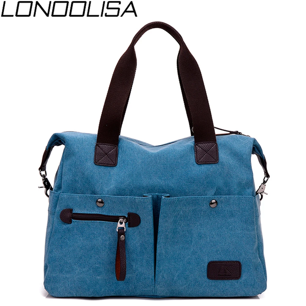 Женская Холщовая Сумка повседневная вместительная сумка через плечо для