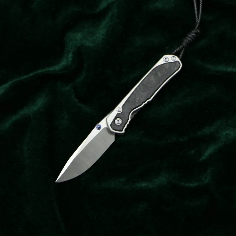 CF version B Кевин Джон маленький sebenza 21 складной нож M390 лезвие TC4 титановая ручка Открытый Отдых Охота карманные Фруктовые Ножи EDC инструменты - Цвет: CF version B