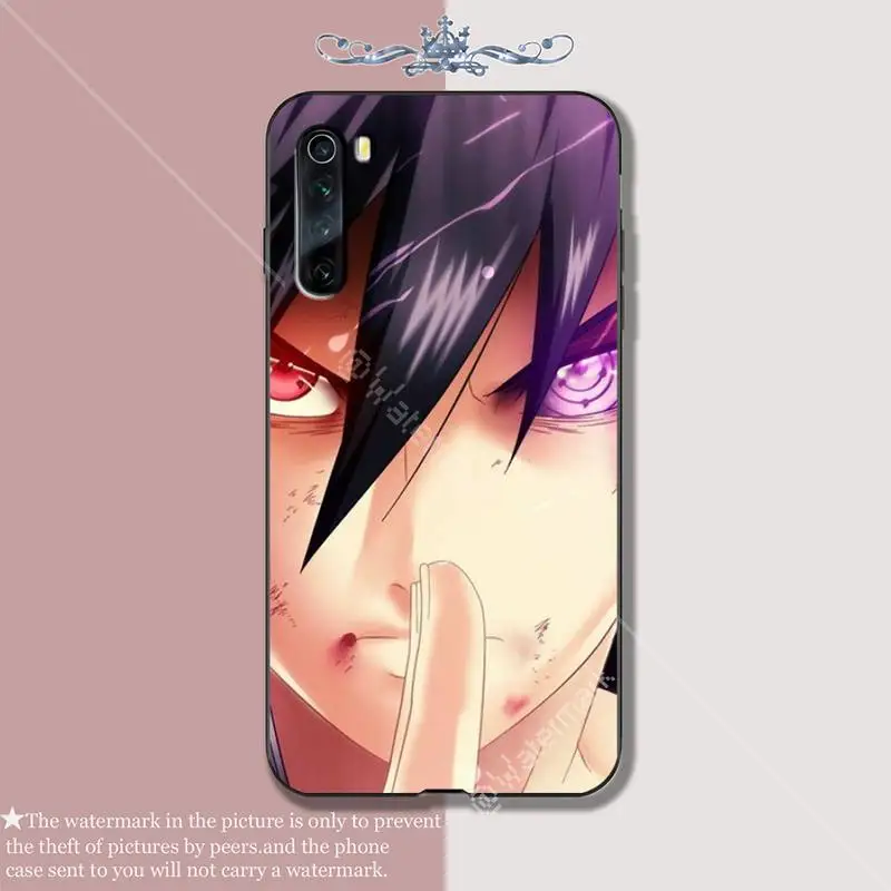 

YJYDNHBD Sasuke Naruto soft TPU black case cover for xiaomi redmi 4X 5 plus 6 6A 7 7A 8 8A 9 note 4 8 T 9 pro max coque