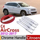 Для Citroen C4 AirCross C4-AirCross 2012  2017, хромированная крышка дверной ручки, автомобильные аксессуары, наклейки, набор отделки 2013 2014 2015 2016