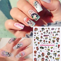 girls design nails art manicure back glue nail decorations nail sticker nail art nail ornament
