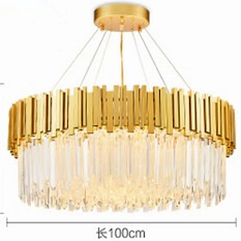 Modern Popular Crystal Chandelier Lighting Lustre Cristal Hanging Light Gold Finish E12/E14 110V/220V CE/UL Certified | Лампы и