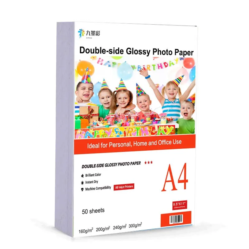 

High quality A4 Sheets double sided High Glossy Photo paper For Inkjet Printer Photo Menu album Resume Proposal Cover Printing