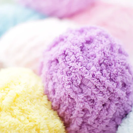 10 шариков * 50 г Коралловая флисовая шерстяная пряжа для вязания детских свитеров