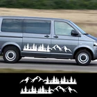 2 шт., автомобильные наклейки для транспортера T5 T6 Toyota Elfa Volkswagen VW Multivan