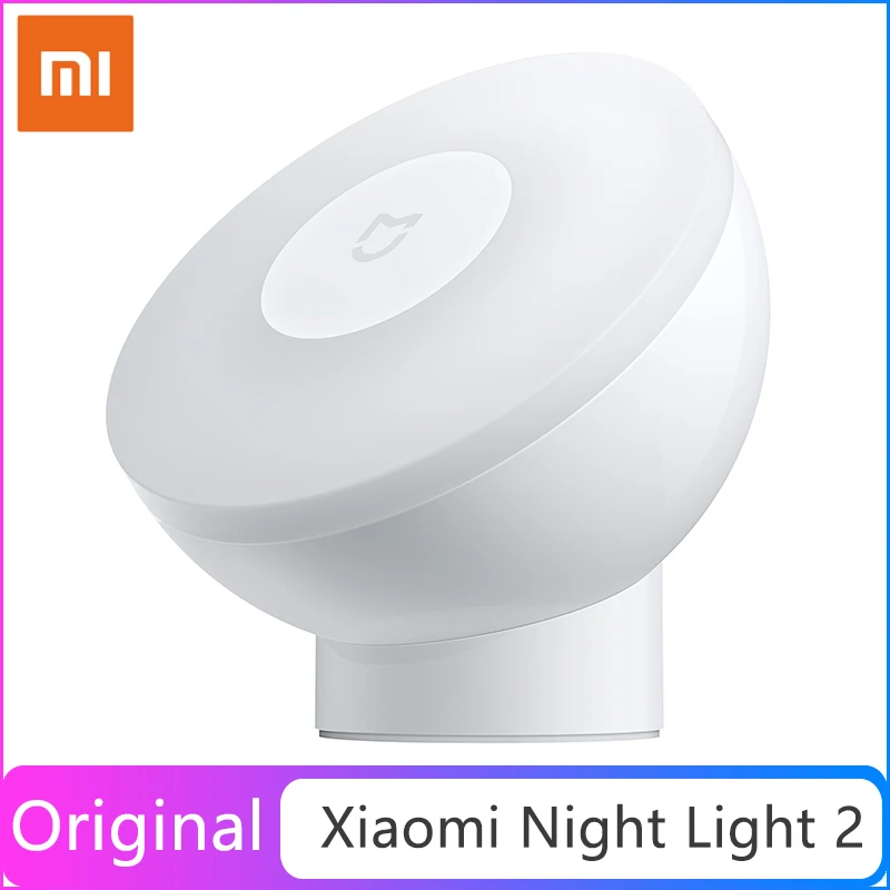 Новый Xiaomi Mijia светодиодный индукционный ночник 2 лампы Регулируемая яркость