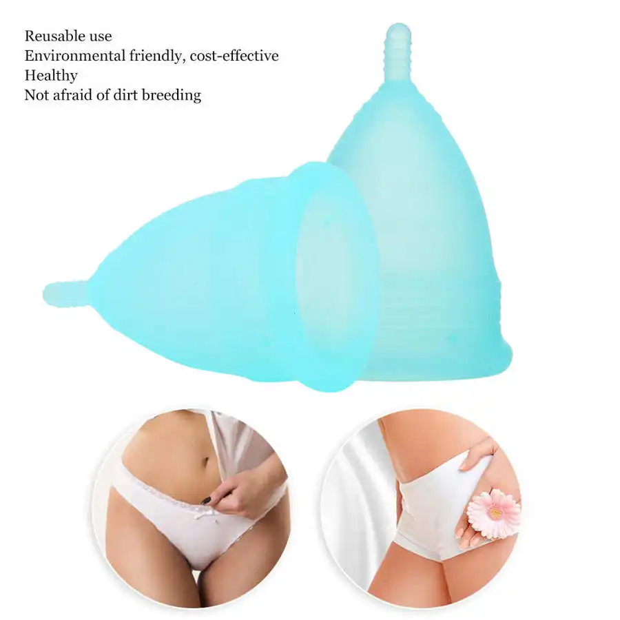 Женский гигиенический продукт силиконовая менструальная чашка многоразовая
