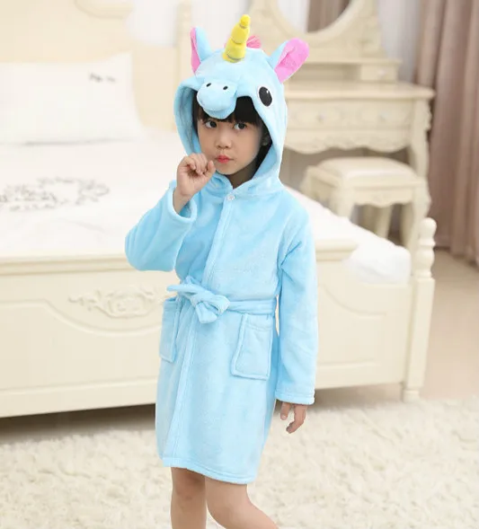 Полотенце для детей пляжный детский банный халат животных в виде радужного