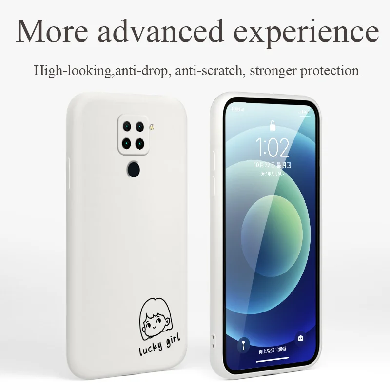 

Simple Male Avatar Phone Case For Xiaomi Redmi 9 9A Note 10 10S 10Pro Note 9 9T 8 7 Redmi K40 K40pro K30 K20 Silicone Cover