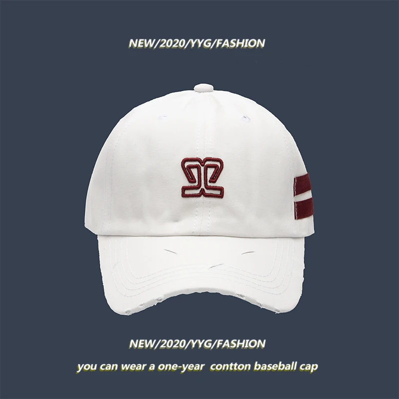 

Women's Spring and Summer Niche Holed Baseball Cap Men's Trendy Brand Soft Top Cap Fashion Street Baseball Cap Designer Hat