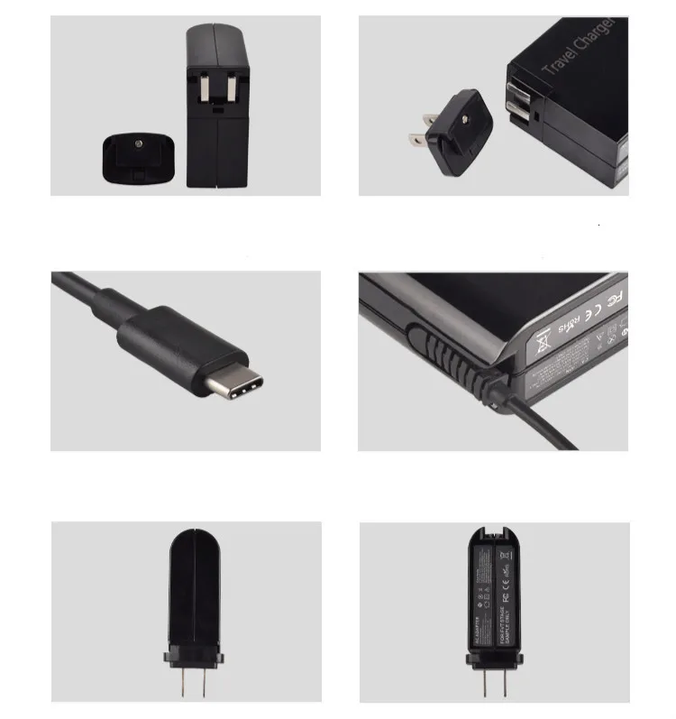 20 в 3.25A 65 Вт Универсальный usb Тип C ноутбук мобильный телефон адаптер питания зарядное устройство для lenovo Asus hp Dell Xiaomi huawei Google 4 разъем