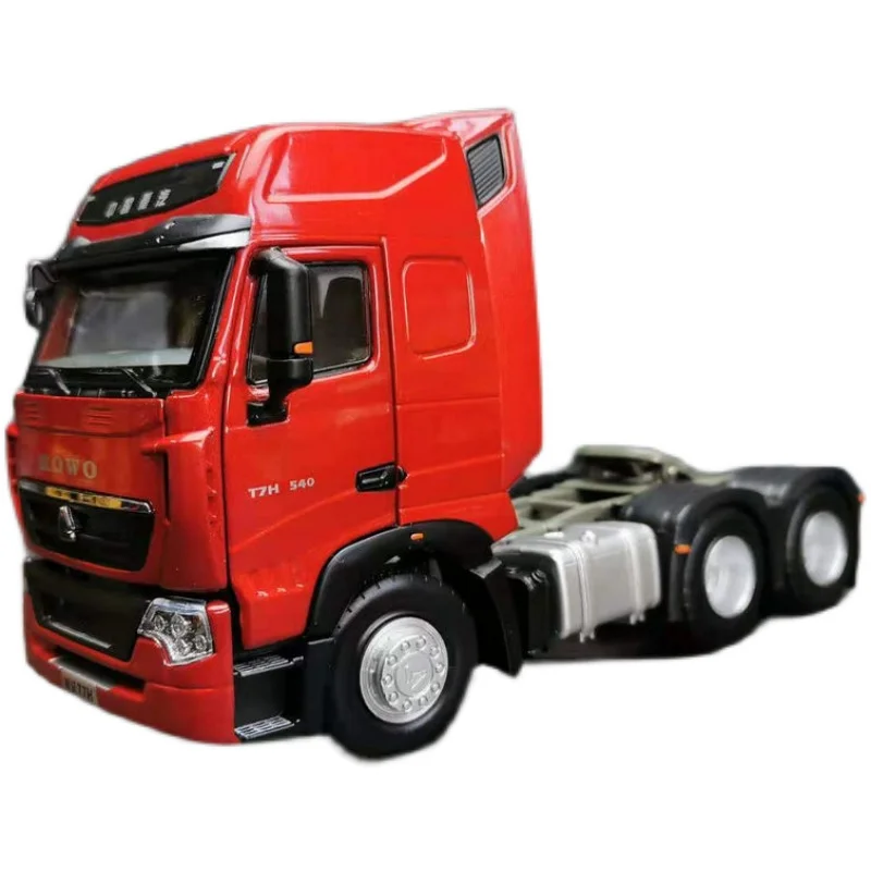 

1:36 HOWO Heavy Duty T7H Tractor Semi-trailer Heavy Alloy Diecast Truck Model Collection Souvenir Ornaments Display Gift Show