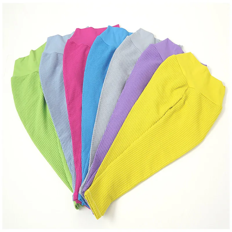 Ladies peach hip jacquard yoga pants fitness bubble seamless leggings honeycomb pants high waist sports trousers