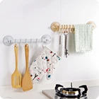 Крепкий крючок стойка на присоске, Не оставляющий следов, с 6 крючками для полотенец, ложек, вешалка для полотенец, присоска 6, крючки для ванной и кухни, для ванной, кухни
