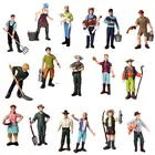 Ручная роспись, моделирование фермерских людей, модель фермы, фигурка персонажа, фидерная фигурка, миниатюрный игровой набор для детей